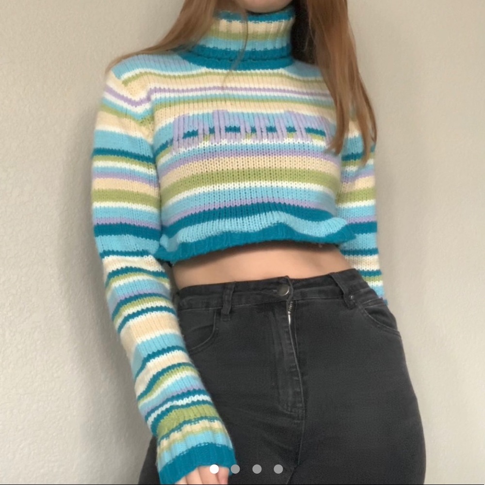 Reworked Vintage Mudd Sweater // Y2K Turtleneck